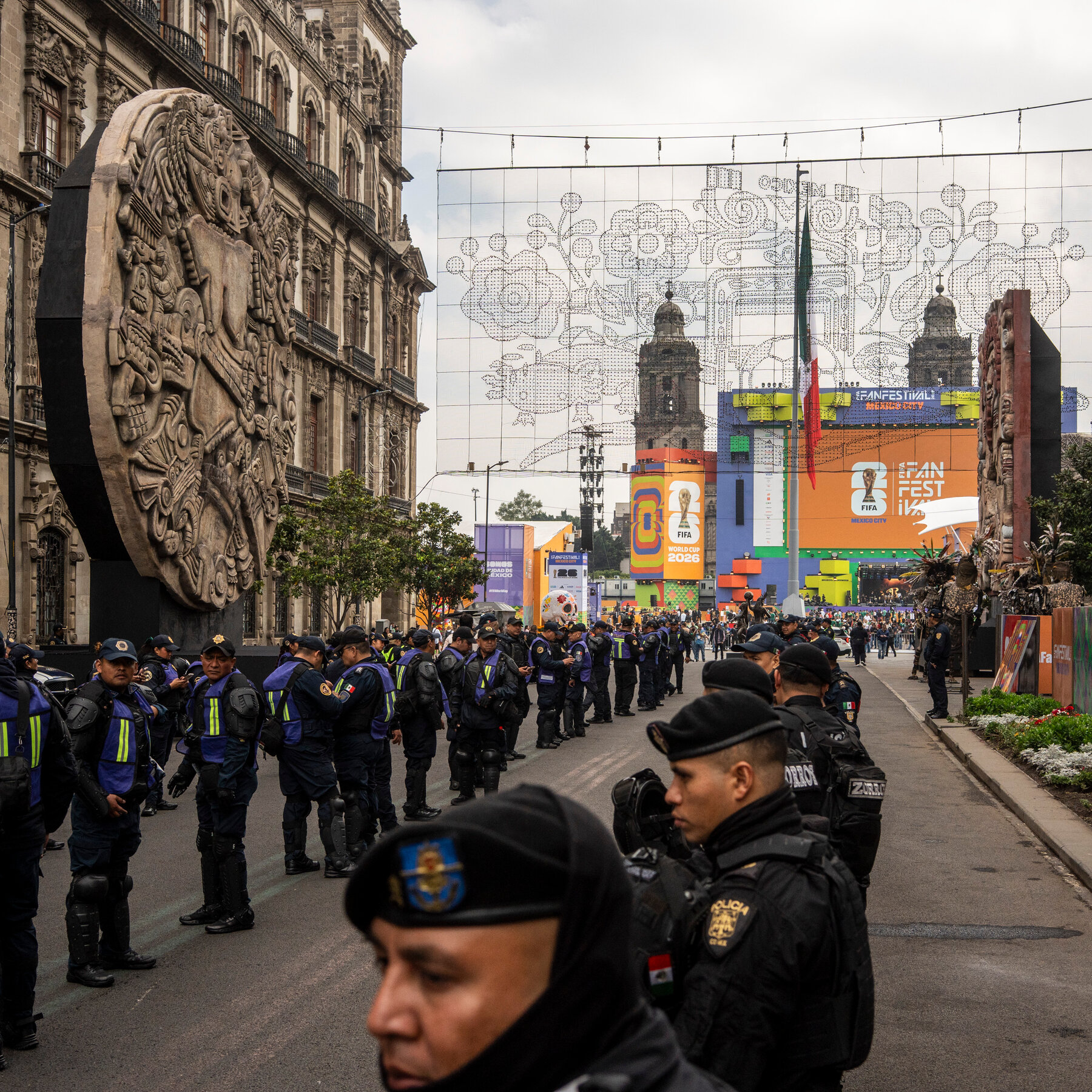 Tight Security Surrounds Mexico City Opening Match of Historic World Cup
