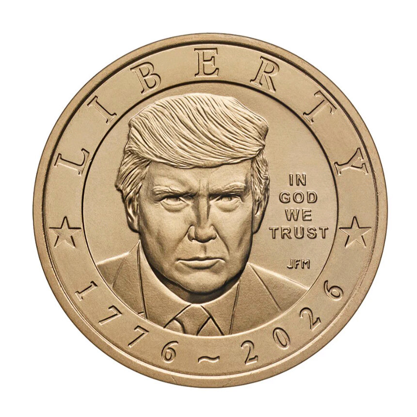 ABD, Donald Trump'ın imzasını taşıyan altın 1 dolarlık madeni paralar basmaya başladı