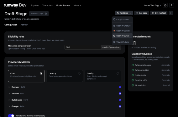Runway launches AI router amid crowded generative media landscape
